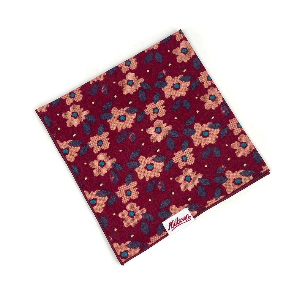 Bandana Fleurs Rouges et Roses