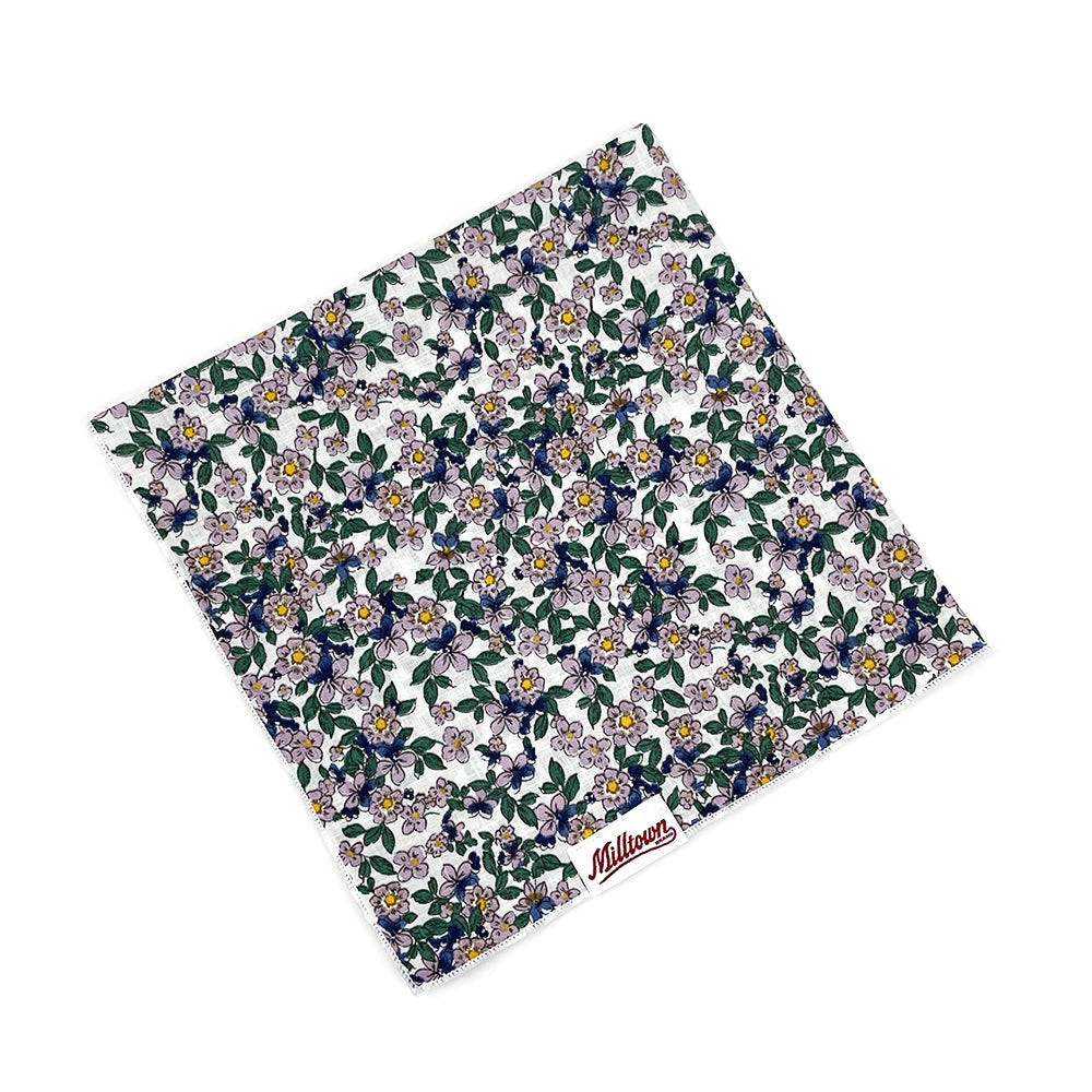 Bandana à fleurs - Violettes
