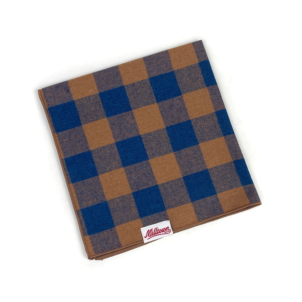 Bandana à carreaux marrons