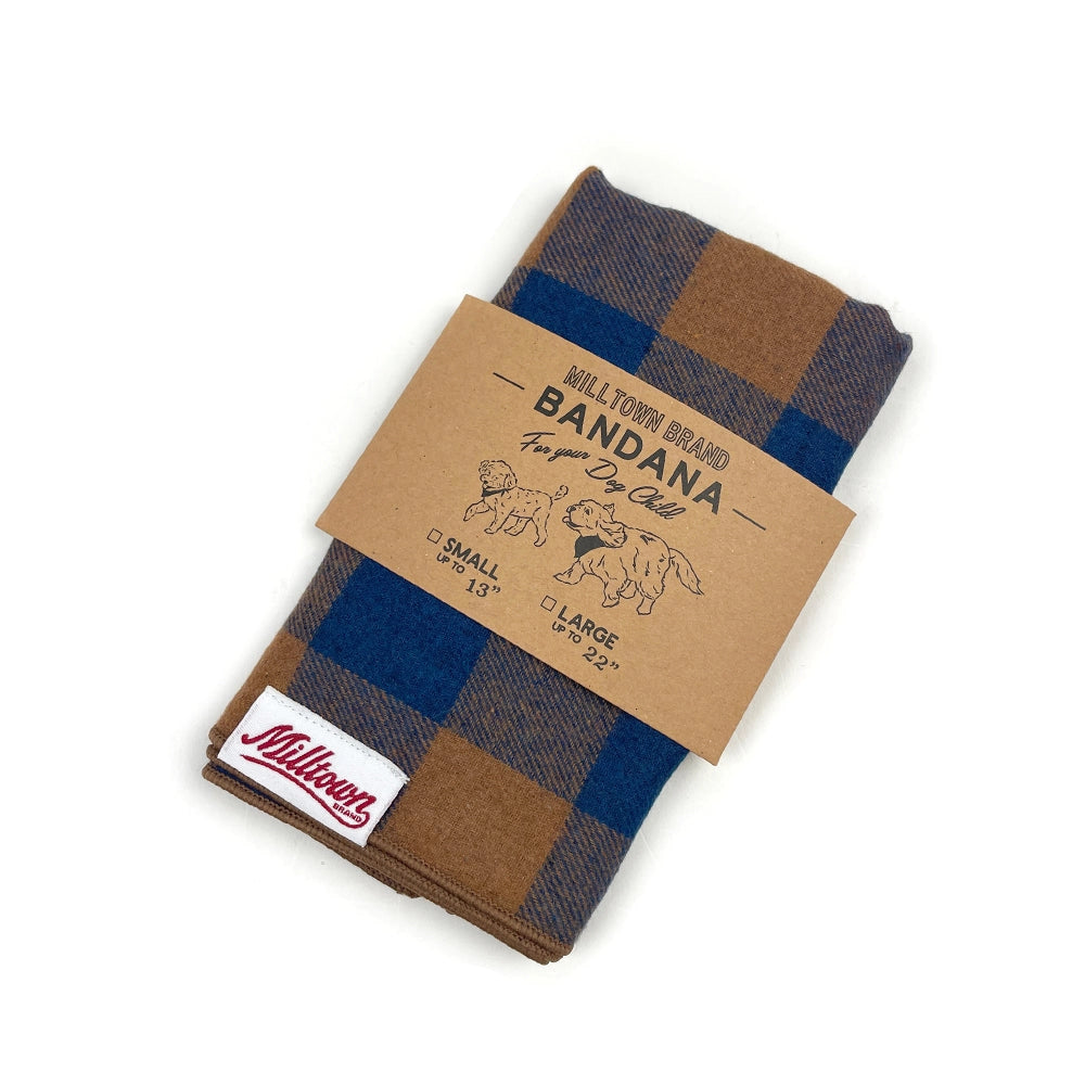 Bandana à carreaux marrons