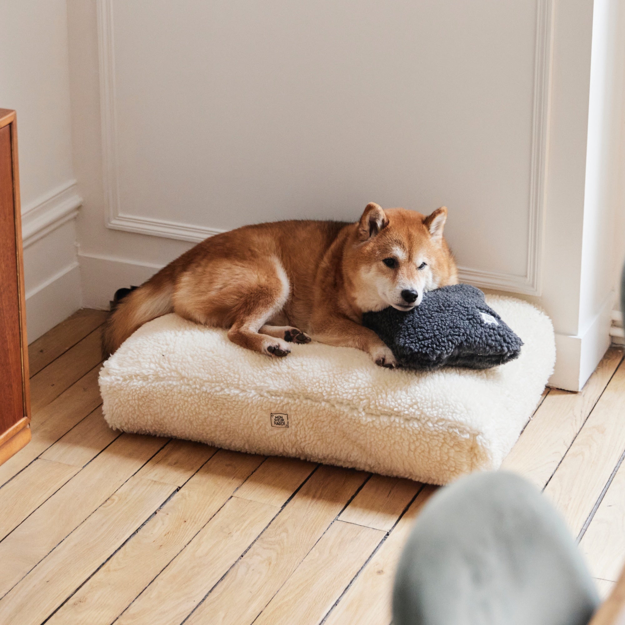 Coussin pour chien en Polaire Sherpa