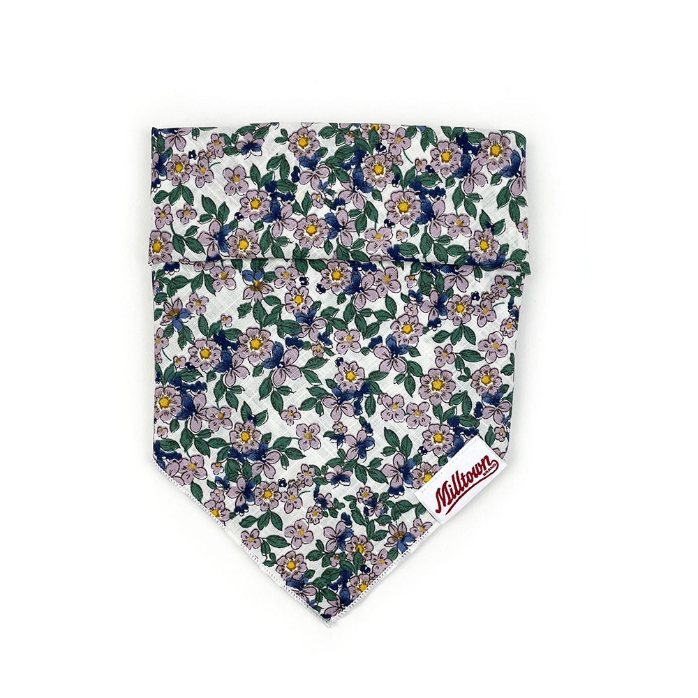 Bandana à fleurs - Violettes