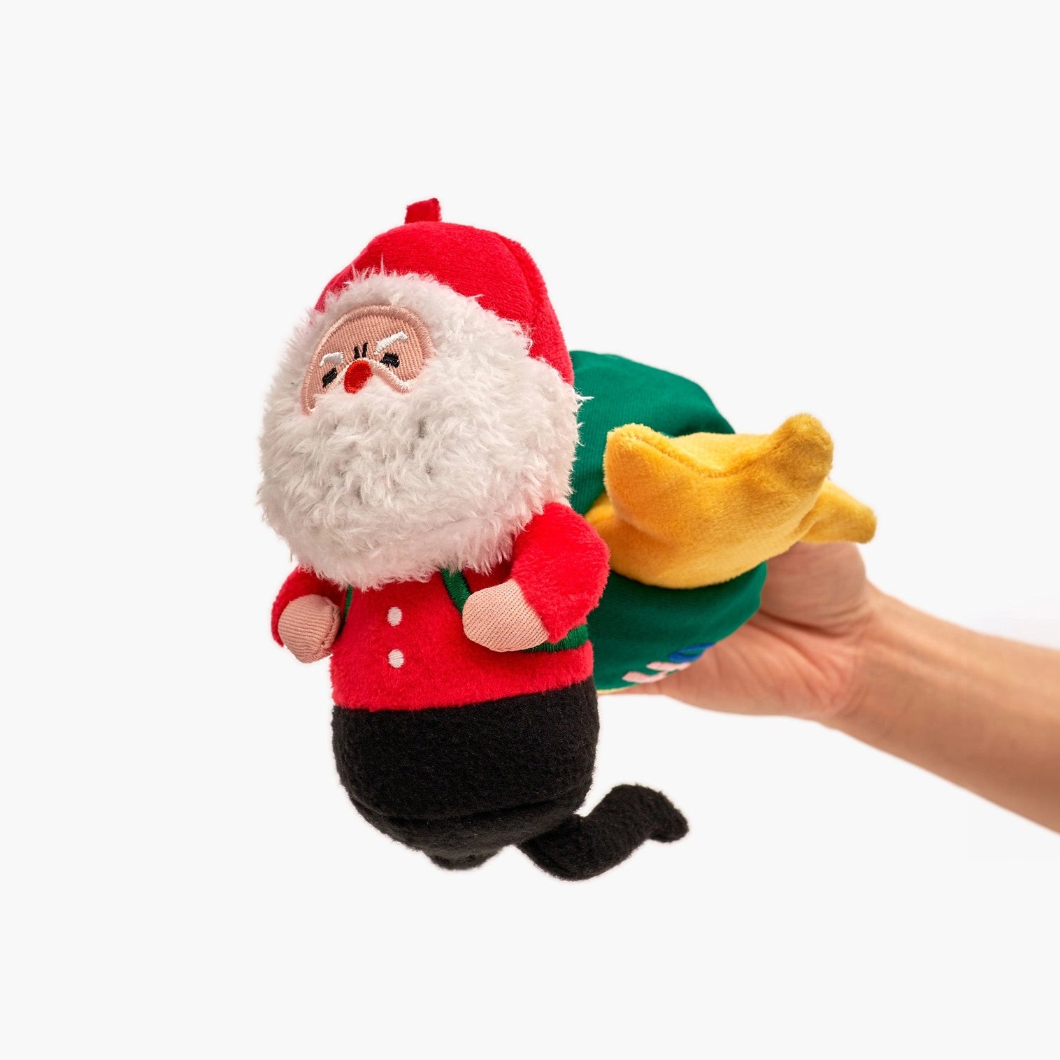 Peluche père noel pour chien