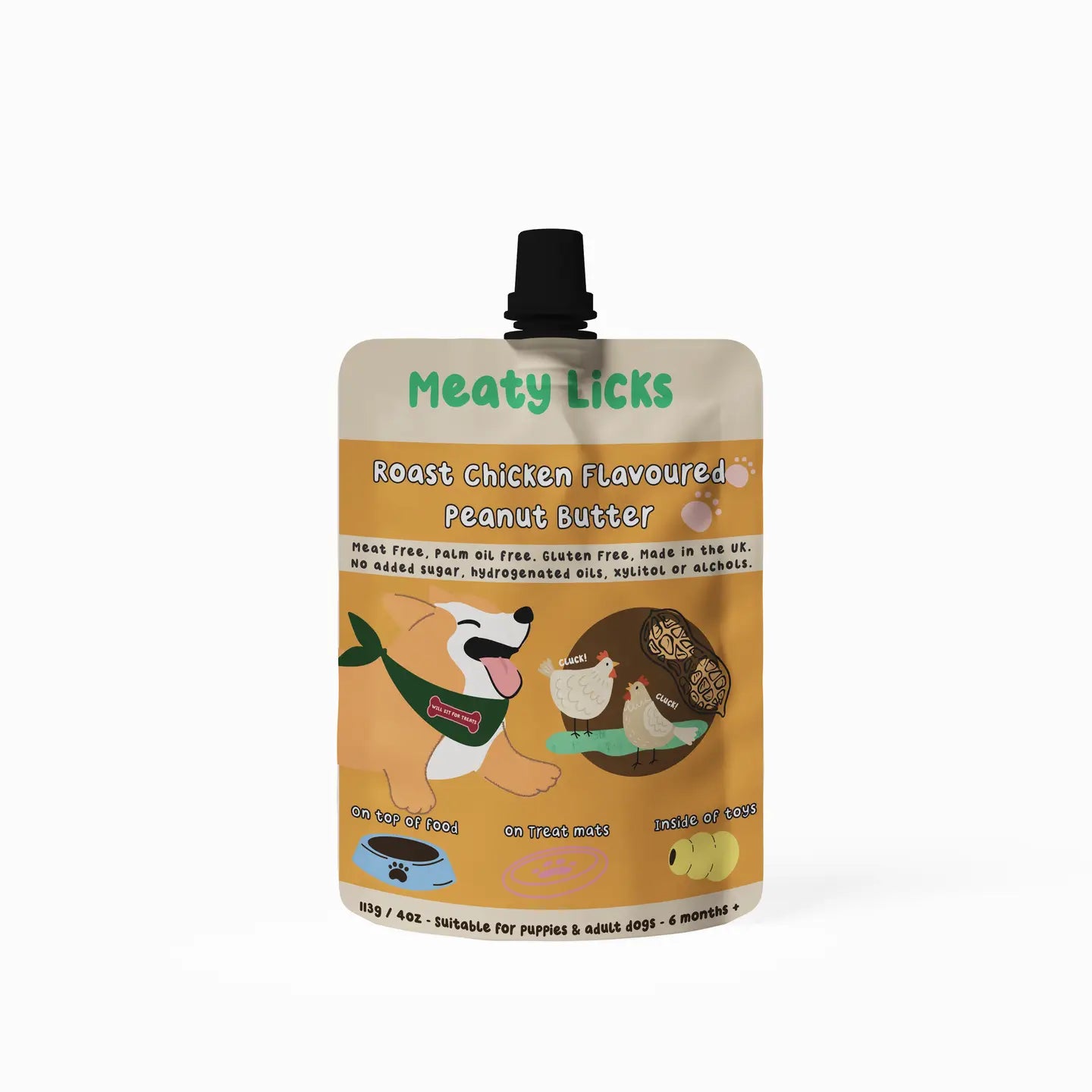 Beurre de cacahuète pour chien poulet