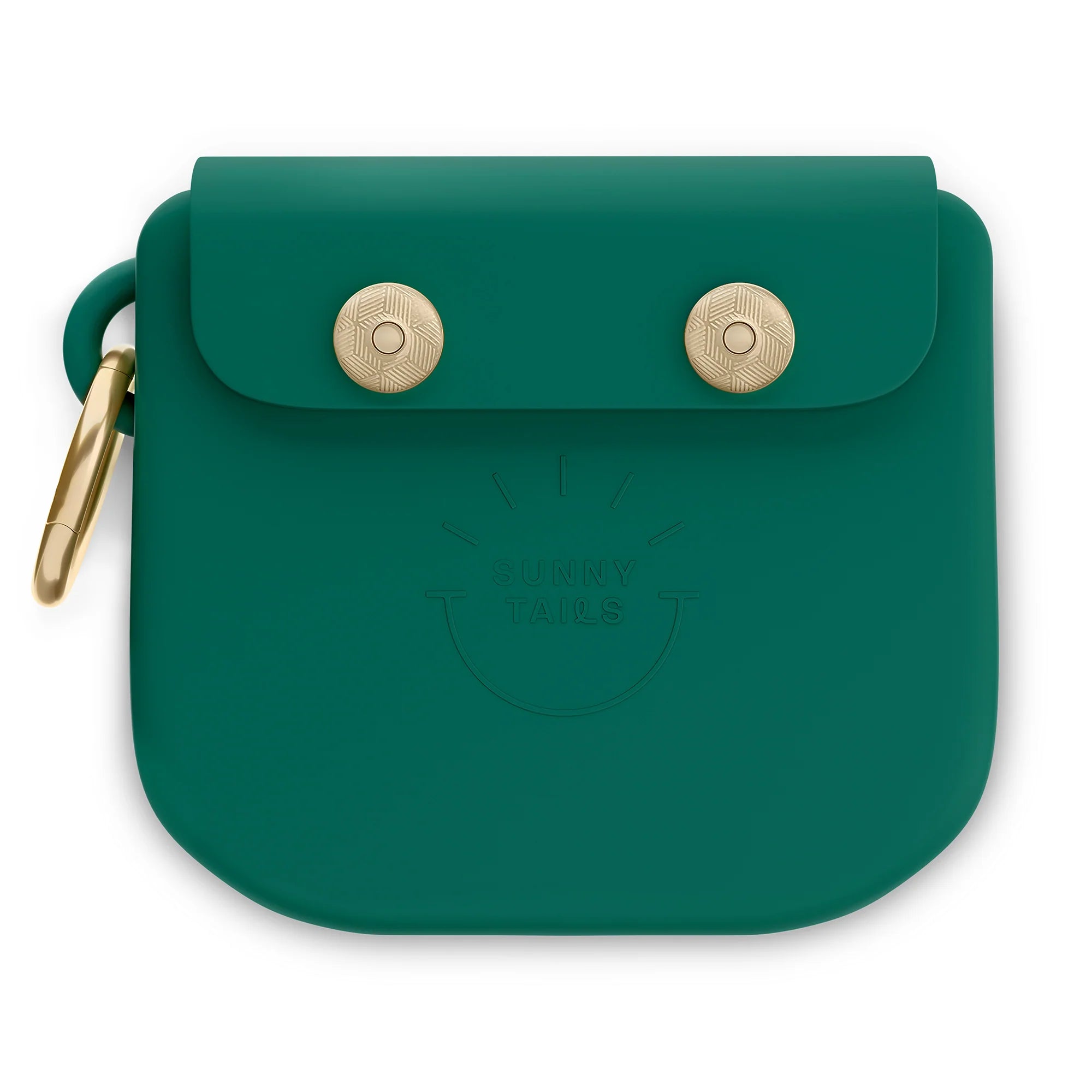 Pochette à friandises en silicone pour chien verte