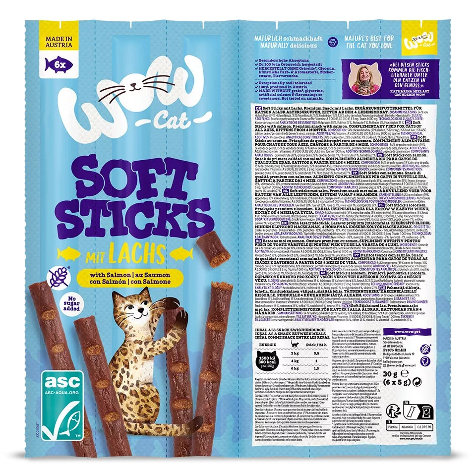 Soft Sticks au Saumon pour chats