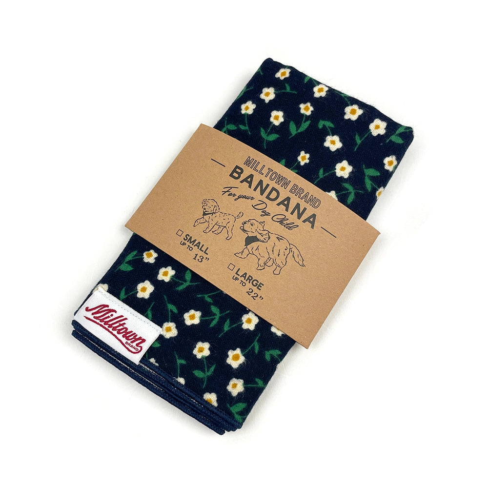 Bandana Fleurs Marguerites Bleues