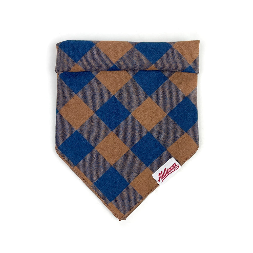 Bandana à carreaux marrons