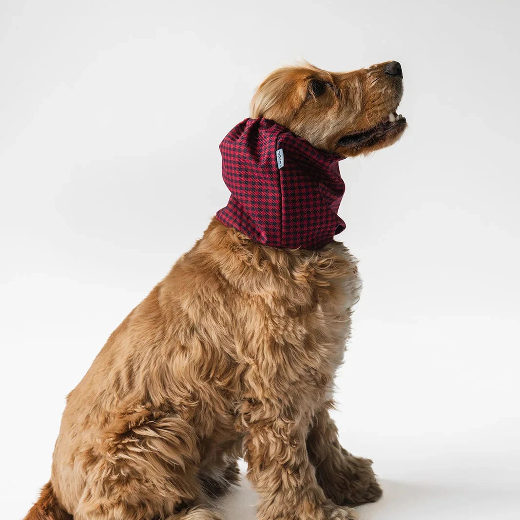 Snood imperméable Rouge & Noir à carreaux