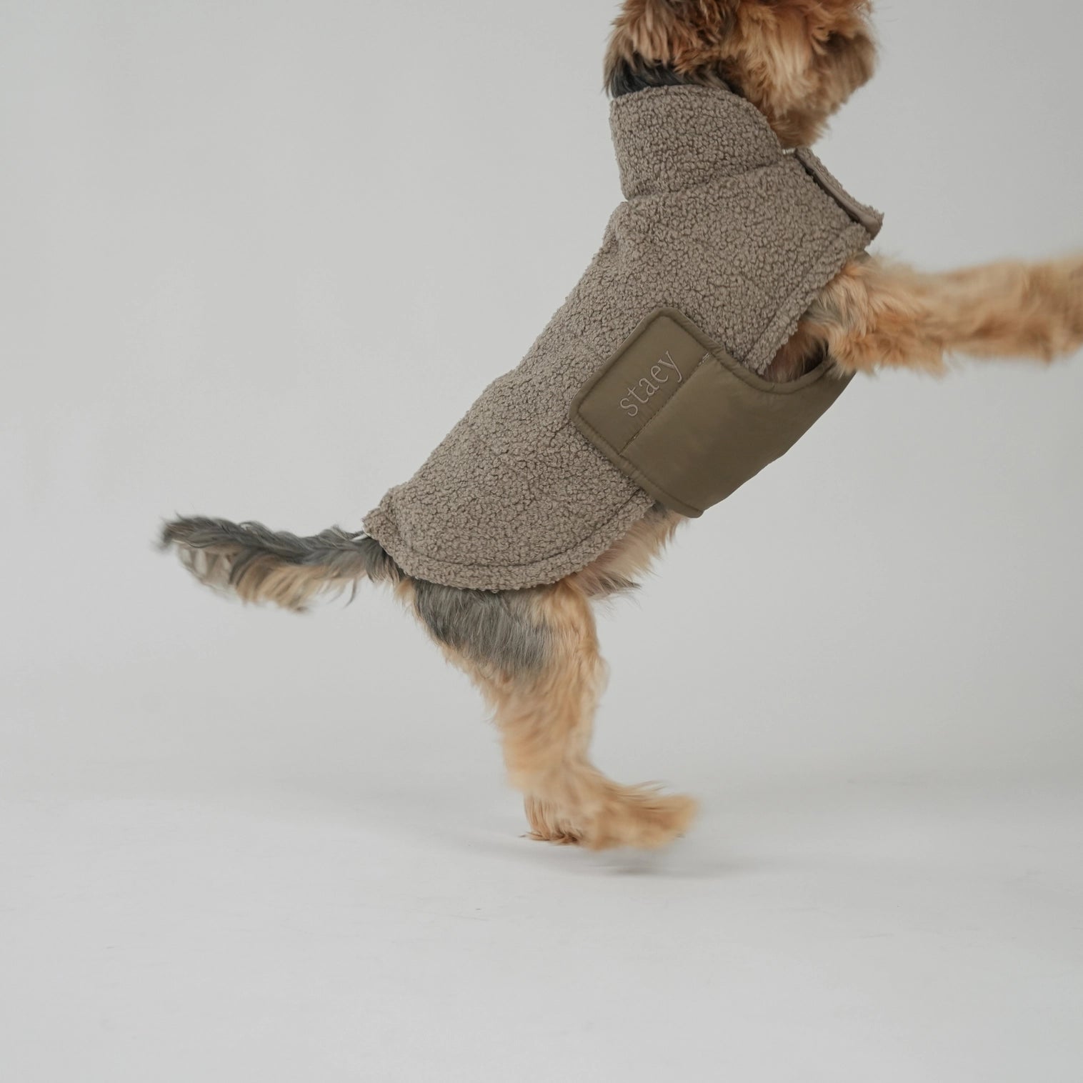 Manteau Teddy Taupe