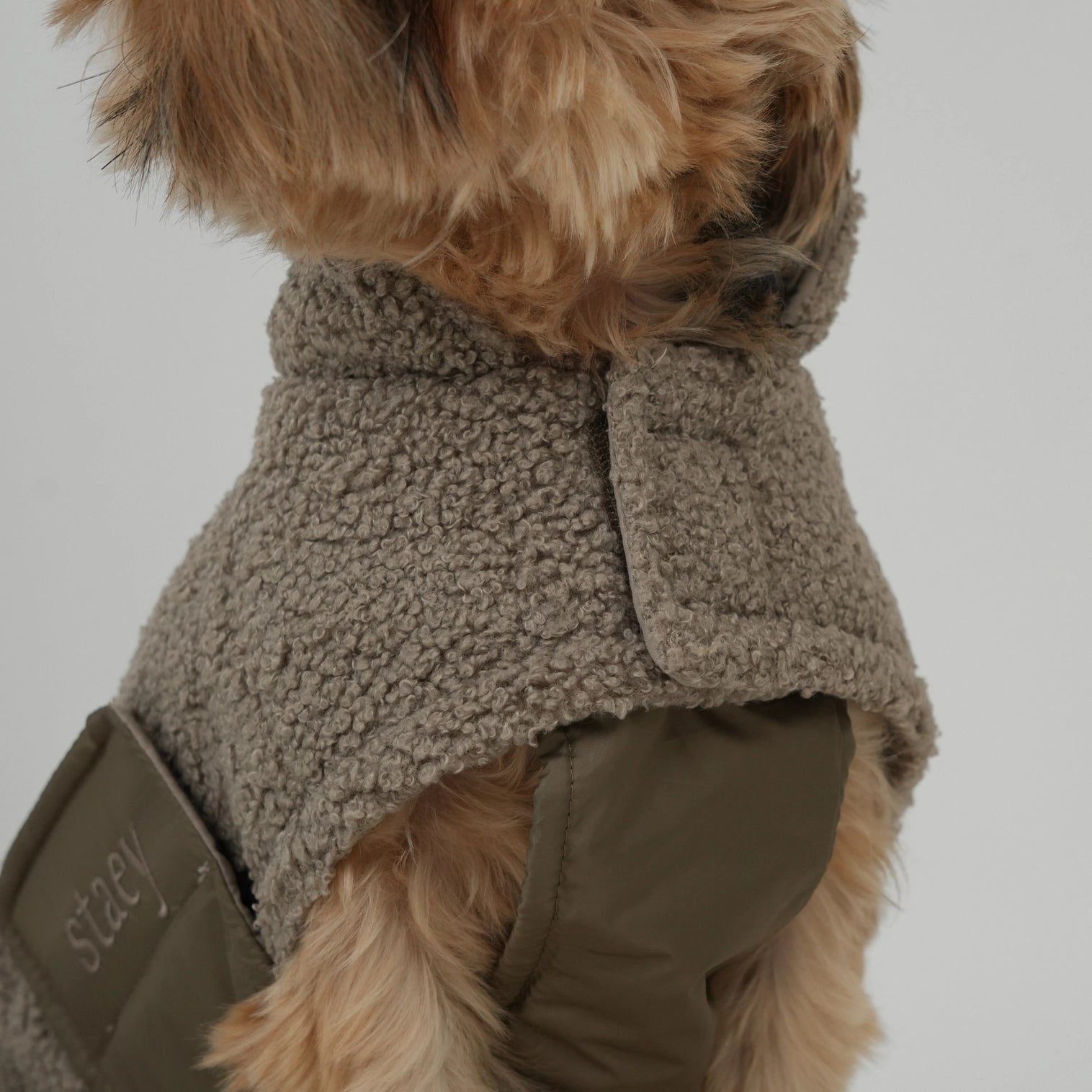 Manteau Teddy Taupe