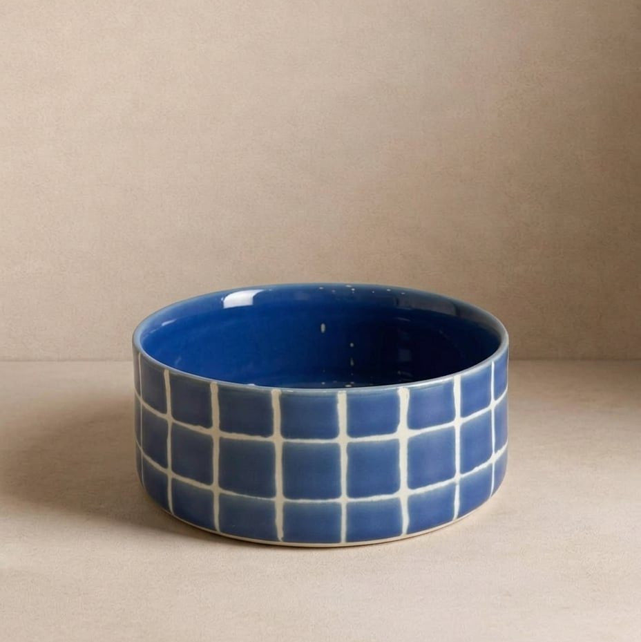 Gamelle pour chien céramique carreaux piscine 