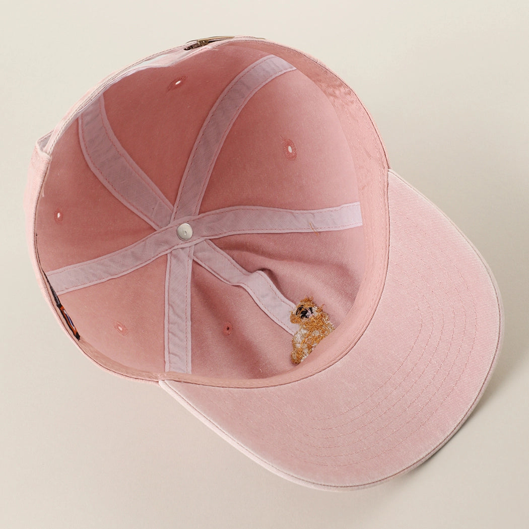 Casquette Golden Retriever Rose