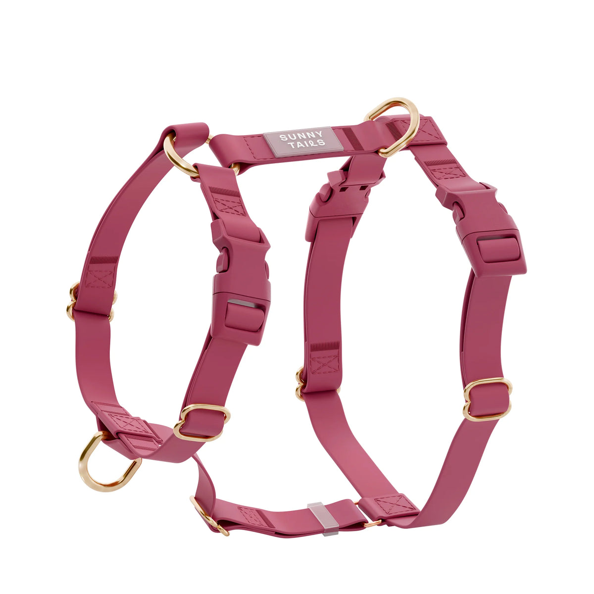 Harnais pour chien waterproof bordeaux