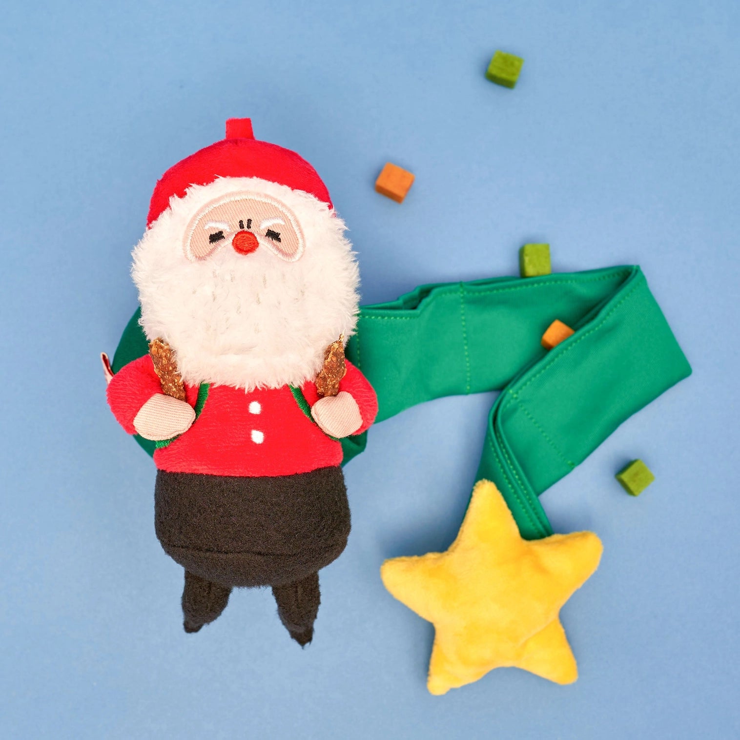 Peluche père noel pour chien