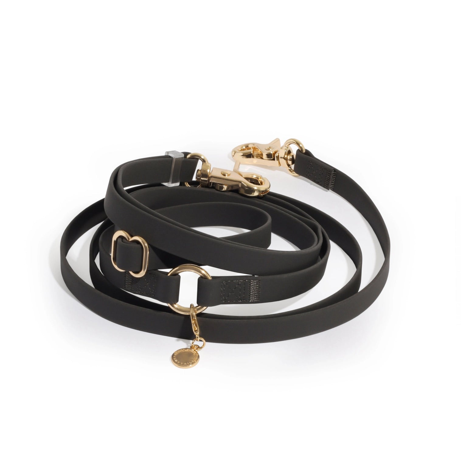 Laisse multi positions pour chiens Sunny Tails Noire