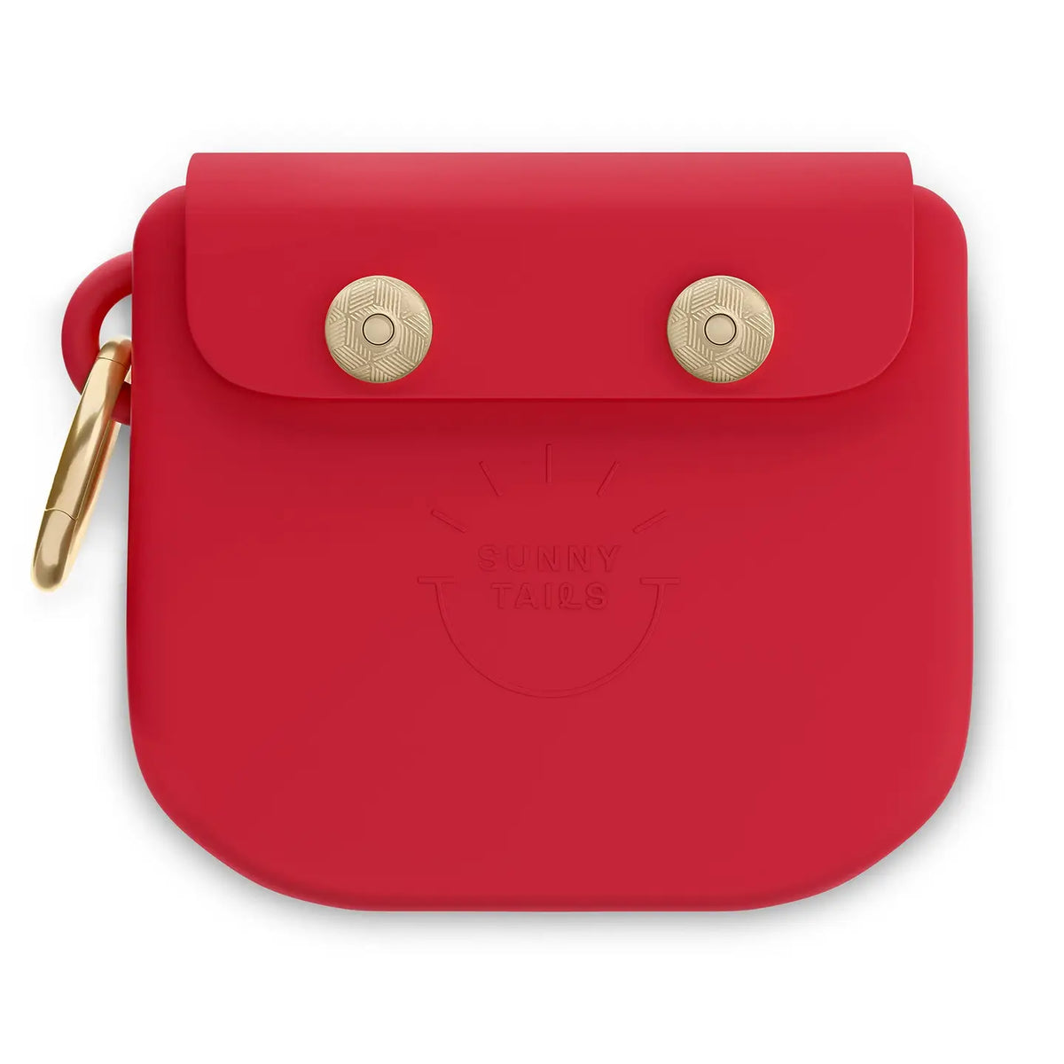 Pochette friandise pour chiens silicone Sunny tails Rouge