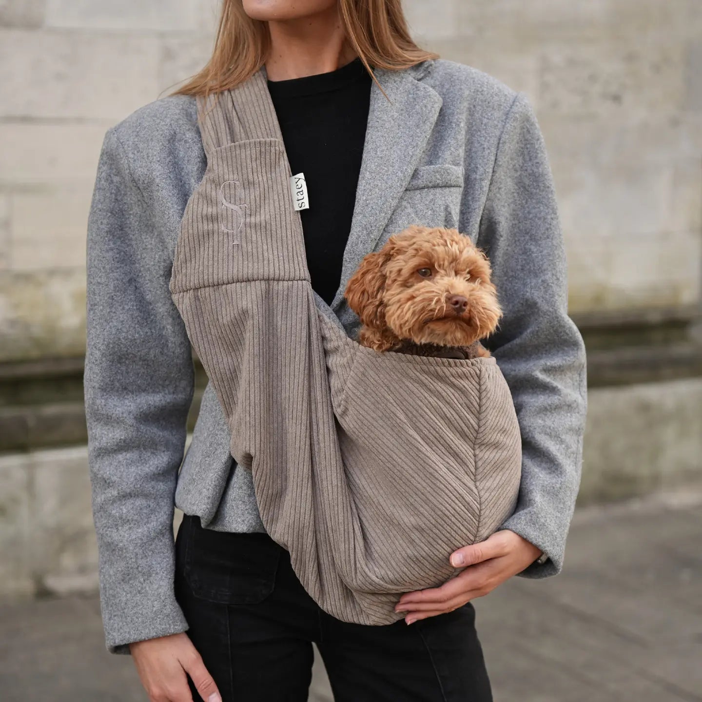 Sac bandoulière velours