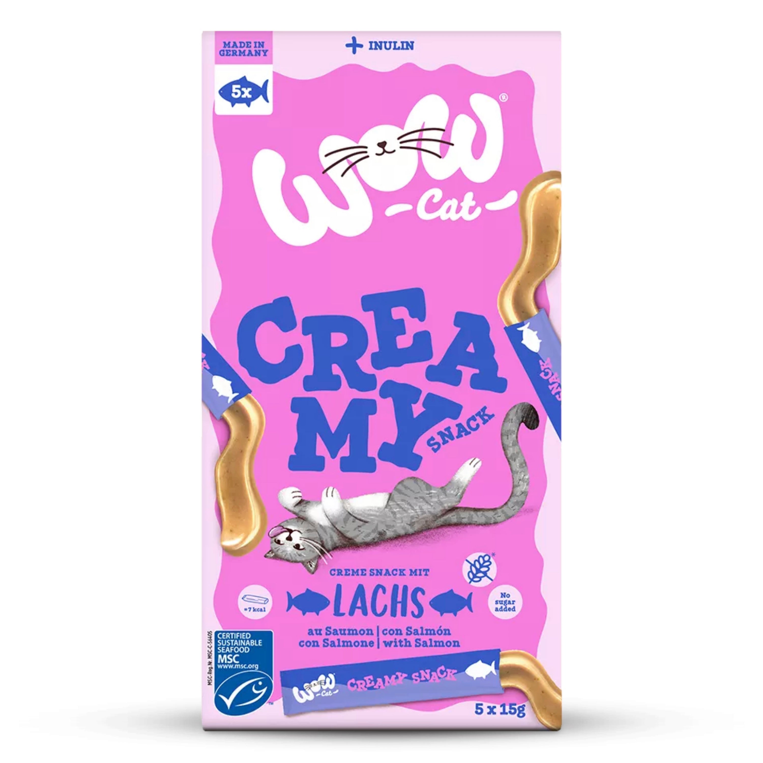 Creamy Snack Saumon Wow Cat