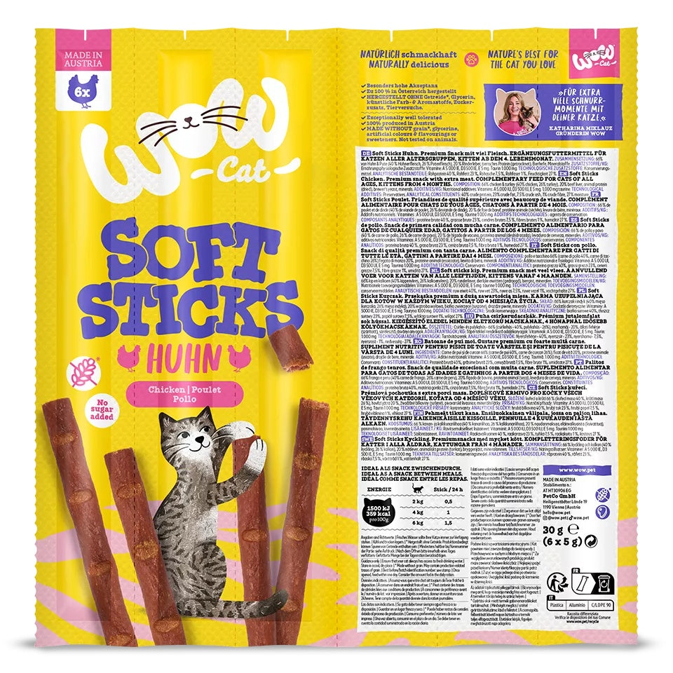 Soft Sticks au Poulet pour chats